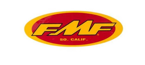 FMF Racing 5" Oval Sticker (Yel/Red) (100 Pack) 015230