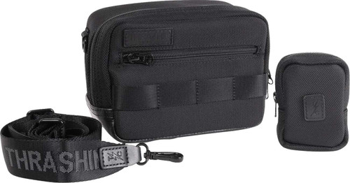 THRASHIN SUPPLY CO. Crossbody Handlebar Bag - Black/Gray THB-0038