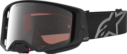 ALPINESTARS GOGGLES Supertech Goggle - Vesta - Matte Black/Silver - Silver Mirror Lens 5100727-1728