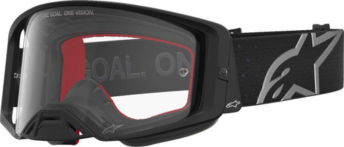 ALPINESTARS GOGGLES Supertech Goggle - Vesta - Matte Black/Silver - Clear Lens 5100827-1745
