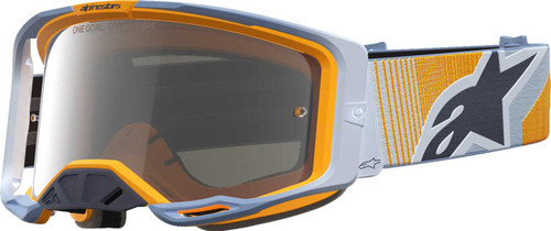 ALPINESTARS GOGGLES Vision 8 Goggle - Maven - Dust Blue/Orange - Silver Mirror Lens 5101627-7366