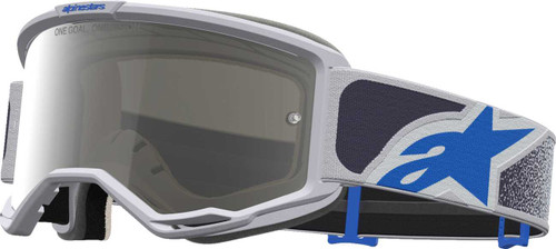 ALPINESTARS GOGGLES Vision 5 Goggle - Drag - LT Lilac/Blue - Silver Mirror Lens 5101727-3244