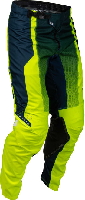 FLY RACING Kinetic Fade Pants Hi-Vis/Navy/White Sz 38 380-53338