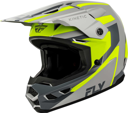 FLY RACING Kinetic SYNC Helmet Grey/Hi-Vis Xs 73-2004XS