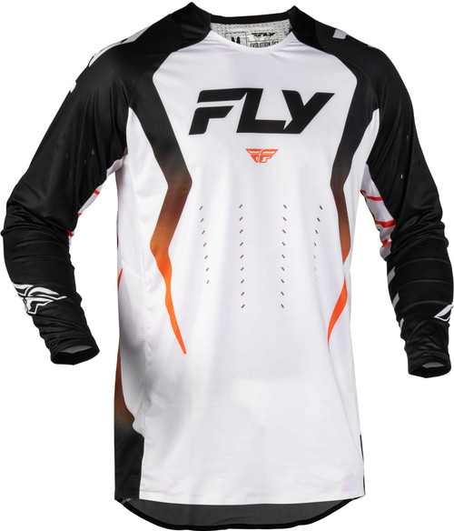 FLY RACING Evolution DST Bolt Jersey White/Black/Orange Lg 380-122L