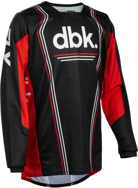 FLY RACING Youth Kinetic DBK Jersey Black/Red/White Yxl 380-524YXL