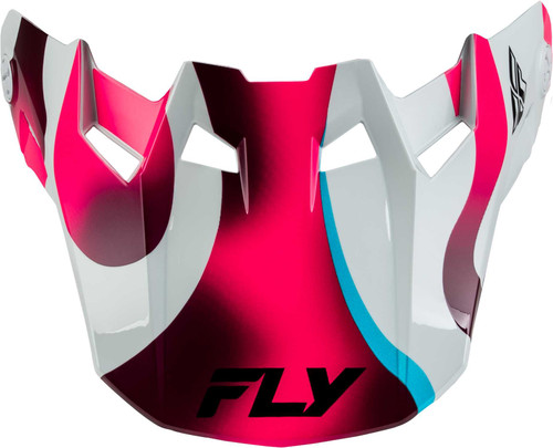 FLY RACING Formula Cc Vibe Visor White/Pink/Blue Xl/2X 73-4366VX