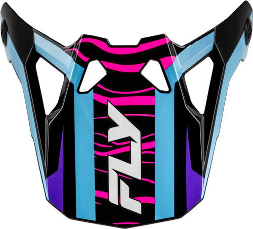 FLY RACING Formula CP Charge Visor Black/Purple/Pink/Blue Xl-2X 73-0063VX