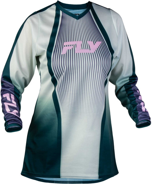 FLY RACING Women's F-16 Lift Jersey Green/Purple/Pink Md 380-822M