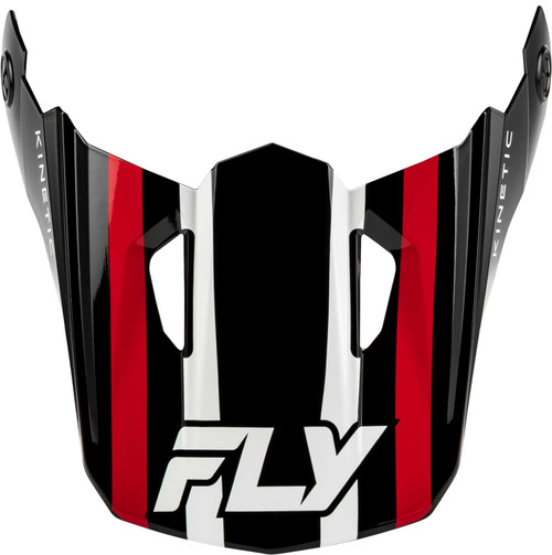 FLY RACING Kinetic SYNC Helmet Visor Black/Red/White Md/Lg 73-2002VM