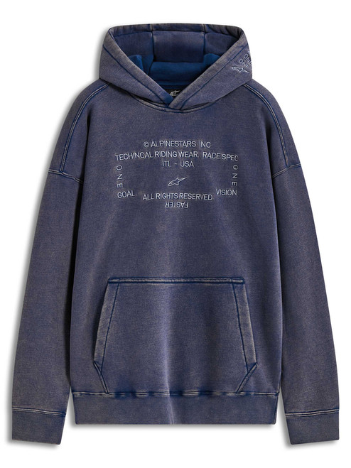 ALPINESTARS Infinite Washed Ovrsizd Hoodie Washed Navy Md 1236-52804-9087-M