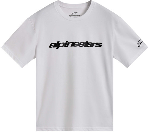 ALPINESTARS Race Wordmark Ss CSF Tee White/Black Xl 1236-72330-2010-XL