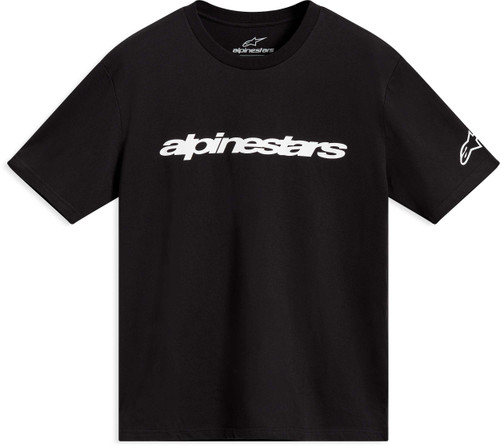 ALPINESTARS Race Wordmark Ss CSF Tee Black/White Lg 1236-72330-1020-L