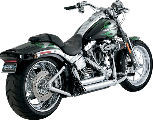 VANCE & HINES Shortshots Staggered Exhaust System - Chrome - Softail 17222