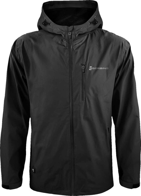 GERBING HEATED CLOTHING Heated 5V Rain Coat - Black - 2XL GER-RJKT-5V-M-B-XXL