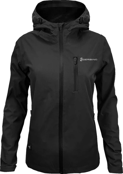 GERBING HEATED CLOTHING Women's Heated 5V Rain Coat - Black - XL GER-RJKT-5V-W-B-XL