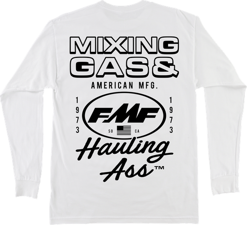FMF Block Party Long-Sleeve T-Shirt - White - 2XL FA26119901-WHT-2X