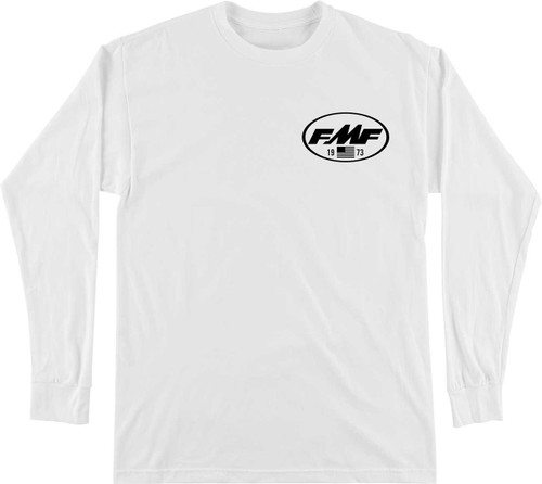 FMF Block Party Long-Sleeve T-Shirt - White - Medium FA26119901-WHT-M