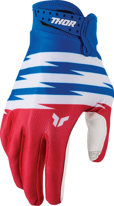 THOR Youth Launchmode Shockie Gloves - Red/Blue - 2XS 3332-2310