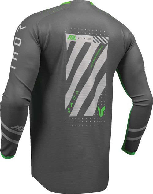 THOR Lauchmode Futura Jersey - Charcoal/Green - Medium 2910-8897