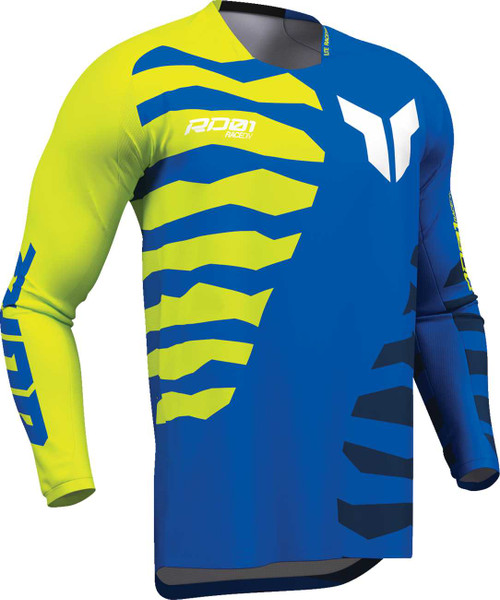 THOR Launchmode Shredder Jersey - Blue/Acid - Medium 2910-8885