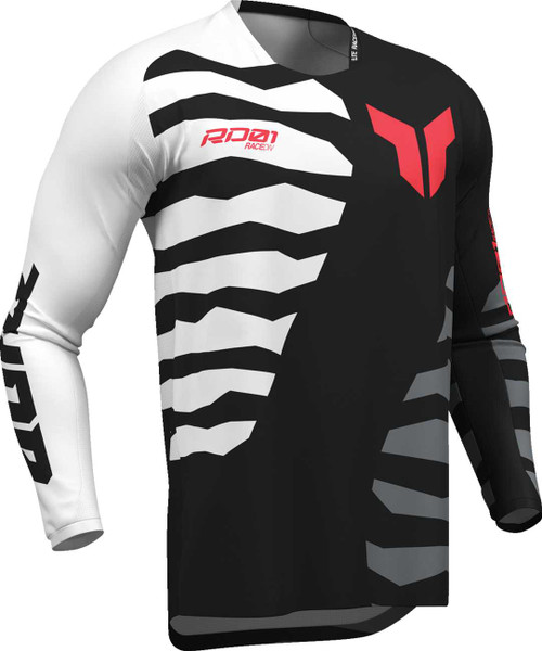 THOR Launchmode Shredder Jersey - Black/White - XL 2910-8875