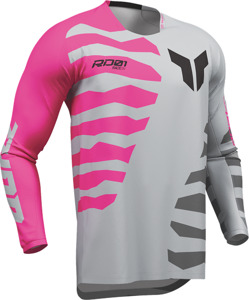 THOR Launchmode Shredder Jersey - Gray/Fuchsia - 3XL 2910-8883