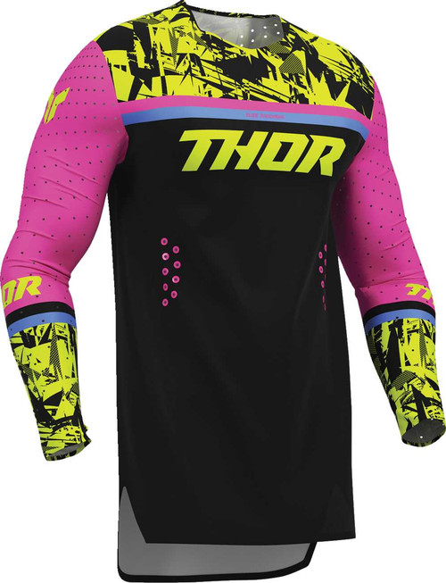 THOR Sportmode Punk'd Jersey - Black/Fuchsia - XL 2910-8859