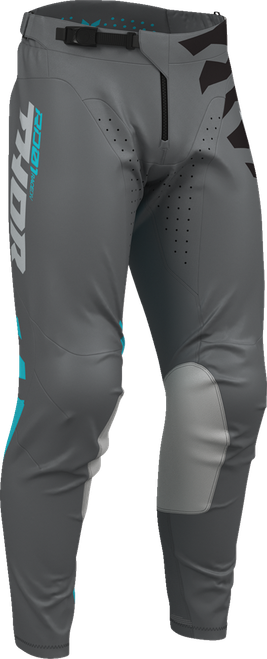 THOR Launchmode Shredder Pants - Charcoal/Aqua - US 34 2901-13045