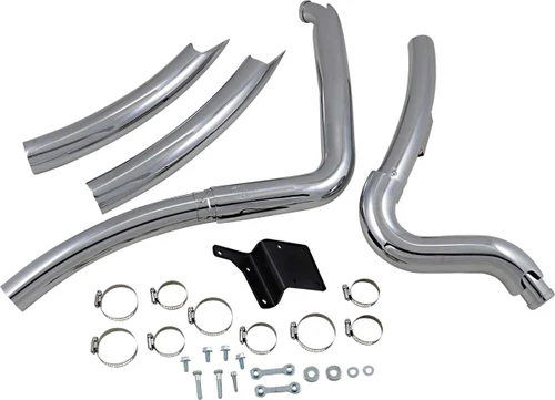 VANCE & HINES 2-into-2 Big Radius Exhaust System - Chrome - Dyna 26008