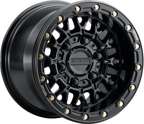 RACELINE WHEELS Wheel - Omega Beadlock - Rear - Black with Gloss Black Ring - 15x10 - 6/5.5 - +25 mm A15GB-51060+25