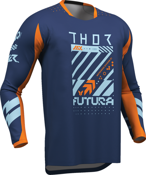 THOR Youth Launchmode Futura Jersey - Navy/Orange - XL 2912-2766