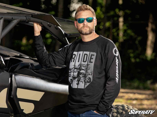 SuperATV Black Ride Sweatshirt - XL