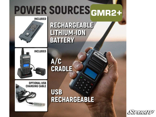 Rugged Radios Rugged GMR2 PLUS GMRS and FRS Two-Way Handheld Radio -