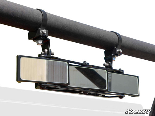 3 Panel Rear View Mirror with 1.75" Clamps -