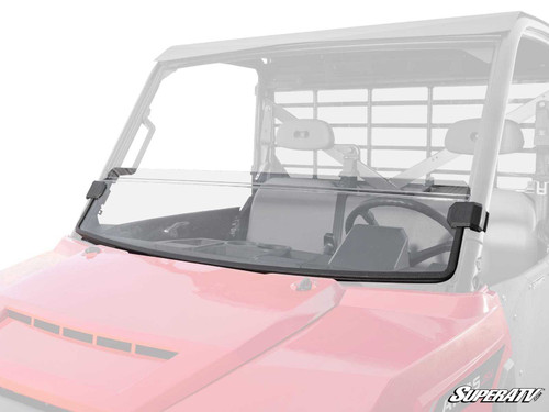 Gravely Atlas JSV Half Windshield - Scratch Resistant Polycarbonate - Clear