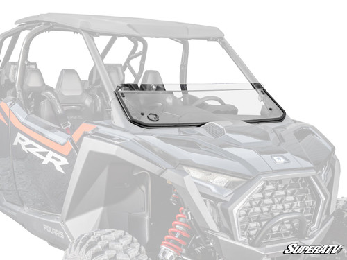 Polaris RZR Pro R Half Windshield - Standard Polycarbonate - Clear - 2025+
