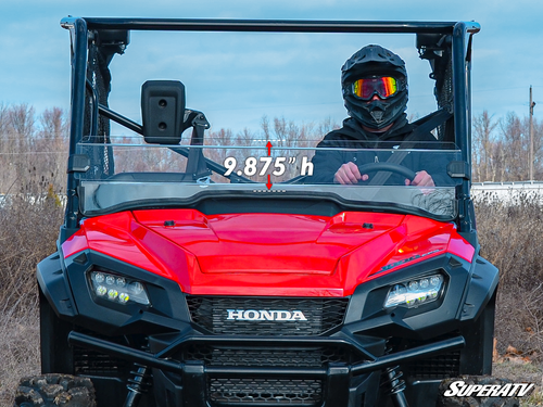 Honda Pioneer 1000 Half Windshield - Standard Polycarbonate - Dark Tint