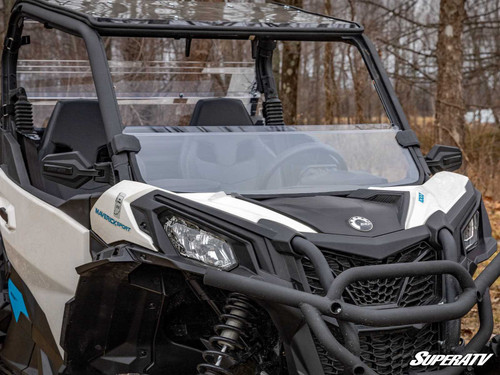 Can-Am Maverick Sport Half Windshield - Scratch Resistant Polycarbonate - Clear