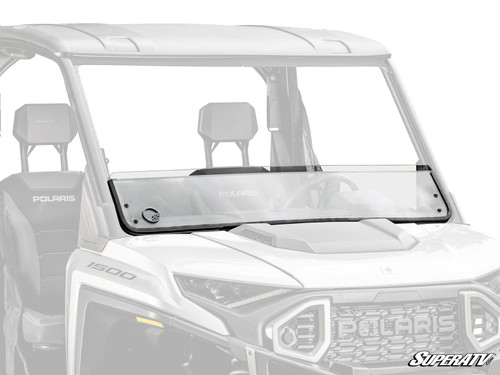 Polaris Ranger XD 1500 Half Windshield - Scratch Resistant Polycarbonate - Clear