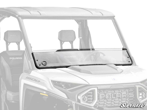 Polaris Ranger XD 1500 Half Windshield - Scratch Resistant Polycarbonate - Clear