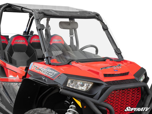 Polaris RZR 900 Full Windshield - Scratch Resistant Polycarbonate - Clear