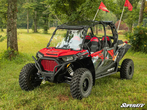 Polaris RZR XP 1000 Full Windshield - 2014-2018 - Scratch Resistant Polycarbonate - Clear