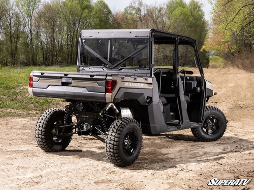 Polaris Ranger XP 1000 Rear Windshield - Standard Polycarbonate - Light Tint
