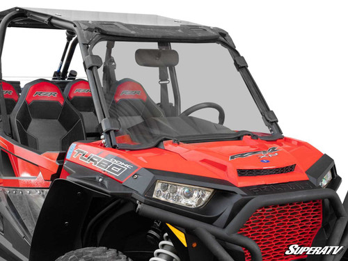 Polaris RZR S 1000 Full Windshield - Scratch Resistant Polycarbonate - Light Tint