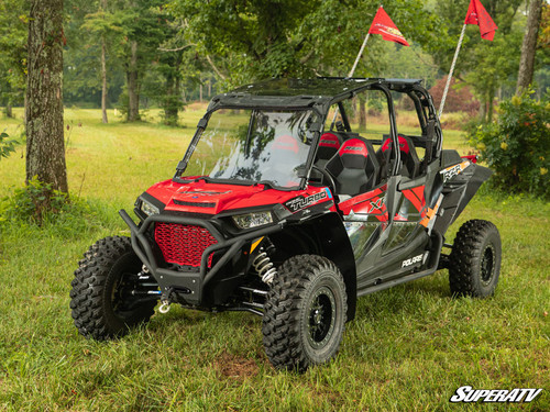 Polaris RZR 900 Full Windshield - Scratch Resistant Polycarbonate - Light Tint