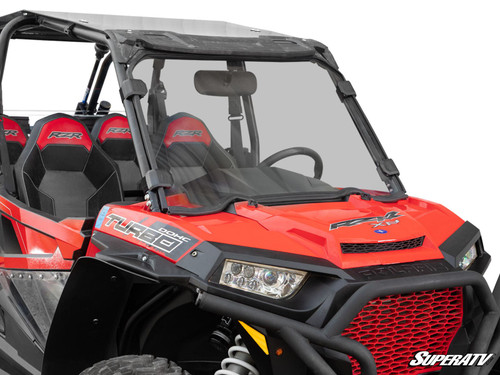 Polaris RZR XP Turbo Full Windshield - 2016-2018 - Scratch Resistant Polycarbonate - Light Tint