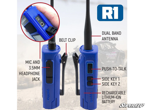 Rugged Radios Rugged R1 Business Band Two-Way Handheld Radio Digital and Analog -