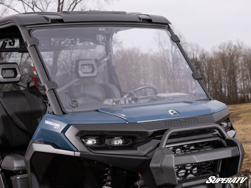 Can-Am Defender HD11 Full Windshield - Scratch Resistant Polycarbonate - Clear