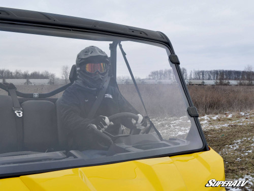 Can-Am Defender HD5 Full Windshield - Scratch Resistant Polycarbonate - Clear